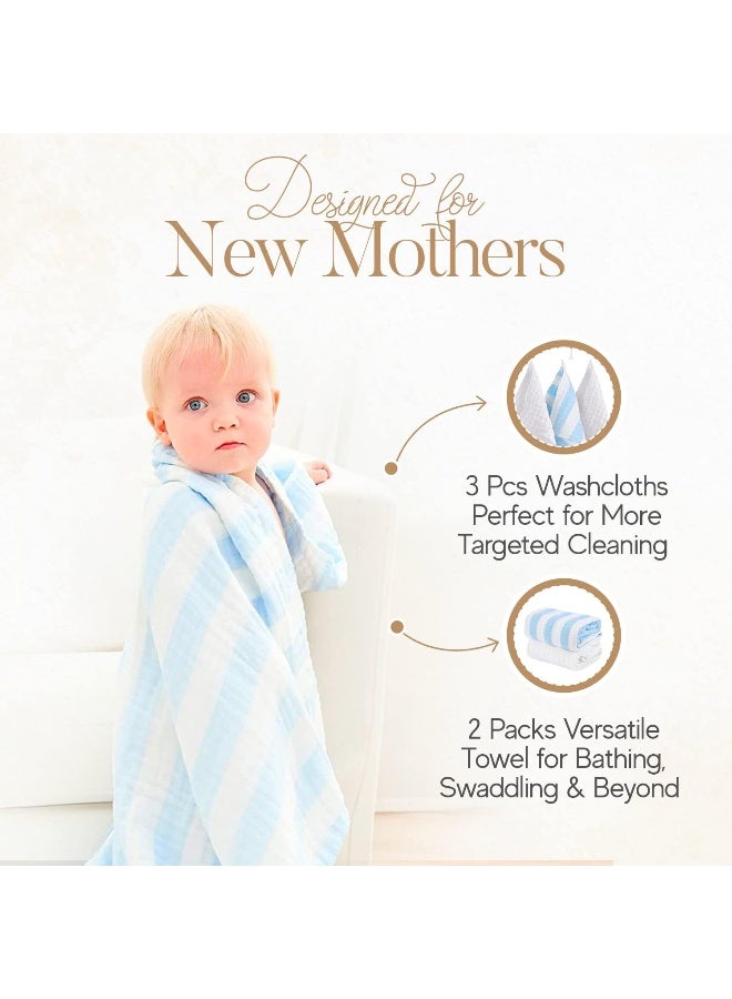 HardNok Muslin Baby Bath Towel Set - Image 3