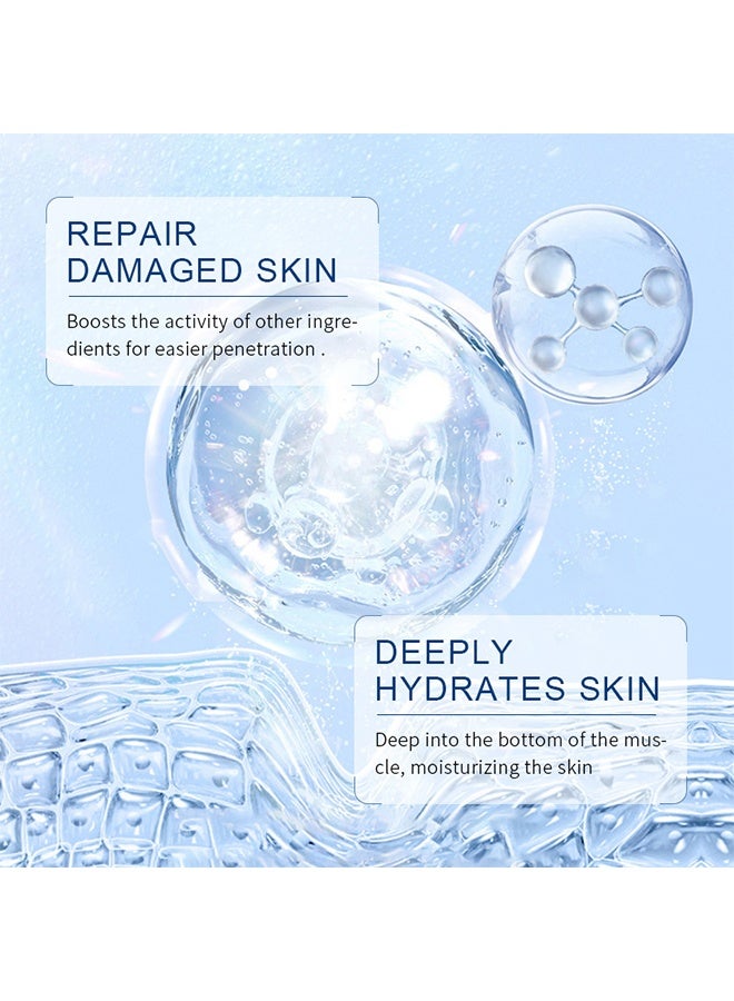 SADOER Hyaluronic Acid Ampoule Serum, Concentrated Ampoules for Anti-Aging and Wrinkle Smoothening – Deeply Moisturizing, Natural Face Lift Hydrating Serum for Women 7Pcs - Image 3