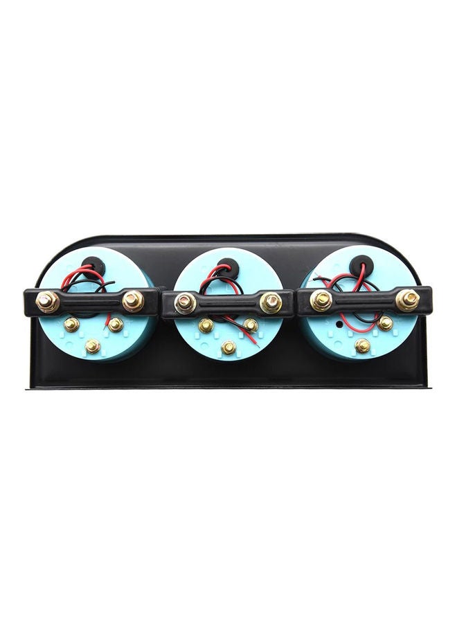 Loquat 3-In-1 Vehicle-Mounted Voltmeter Water Thermometer Oil Pressure Gauge With 3 Hole Bracket - Image 4