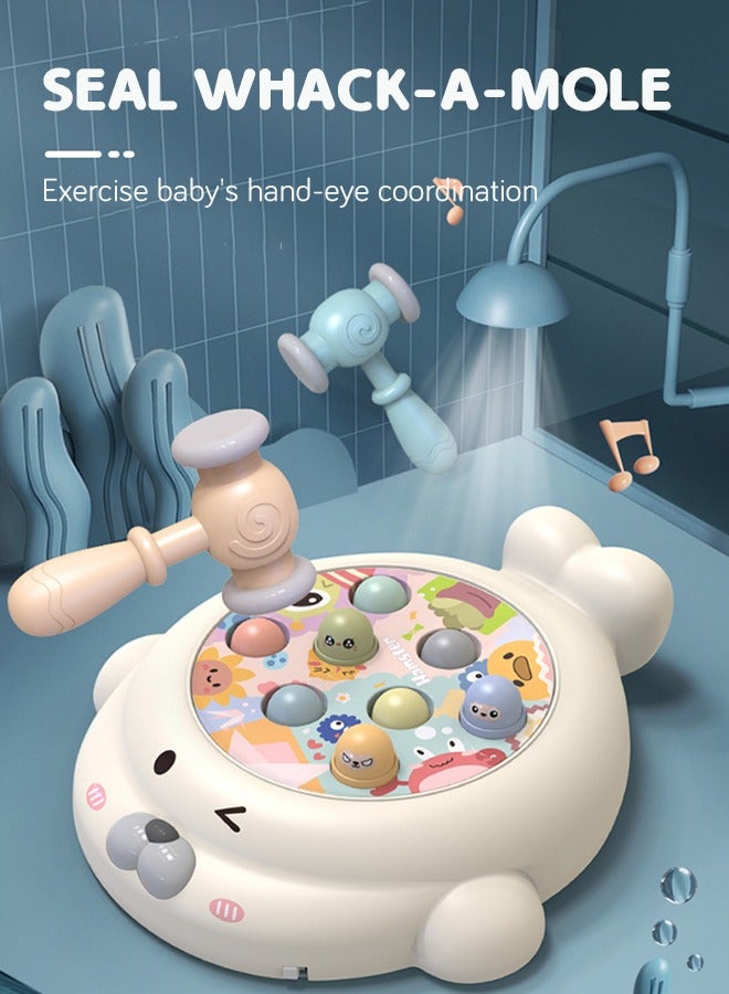 GROIC Electric Whack-a-mole Pounding Hammering Game Early Development Toy with Light Sound - Image 2