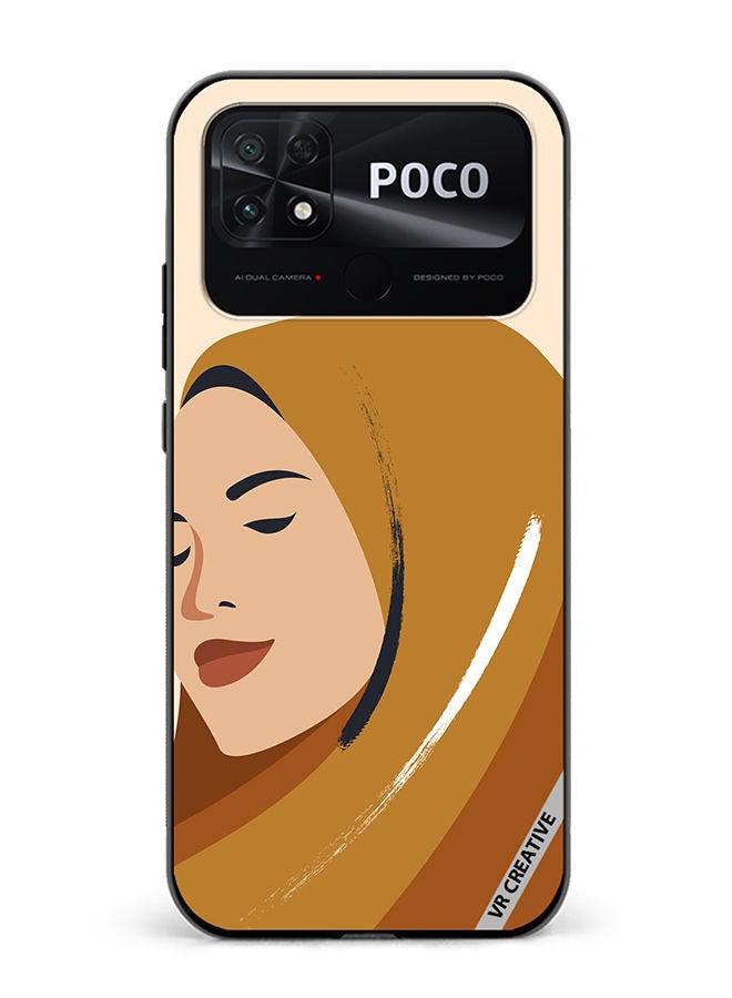 VR CREATIVE Protective Case Cover For Xiaomi Poco C40 Cartoon Woman Shape Design Multicolour - Image 1