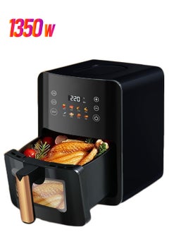 Generic Digital Air Fryer with Viewing Window 8 Cooking Settings Removable Non-Stick Fry Basket and Cooking Bowl 1350 Watts  - Image 1