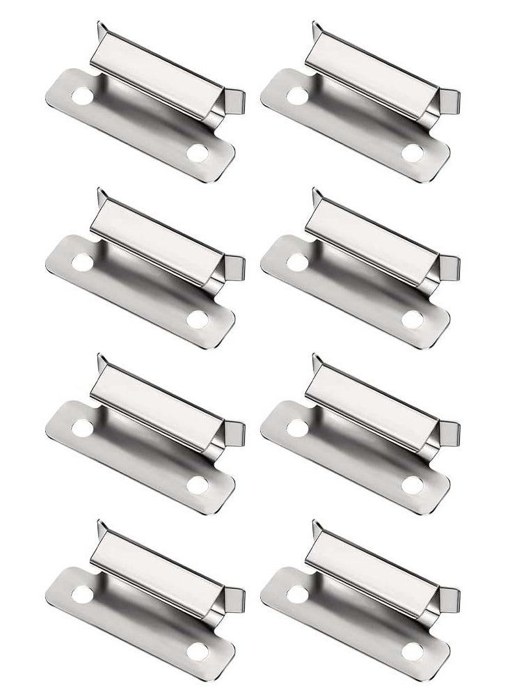 SYOSI 8 Pcs Ender 3 Glass Bed Clips Clamp 3D Printer 7mm Stainless Steel Silver Bed Clips Clamp for Ender 3 Series Ender 5 Series CR-10 Series Heated Bed Platform  - Image 1