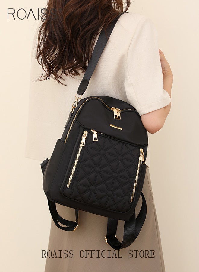 roaiss Women Stylish Backpack, Mini Backpcak for Ladies, Waterproof Travel Backpack with Zippers and Side Pockets, Casual Small Daypack, Perfect for Work, College, Business, Travel or Everyday Use - Image 2