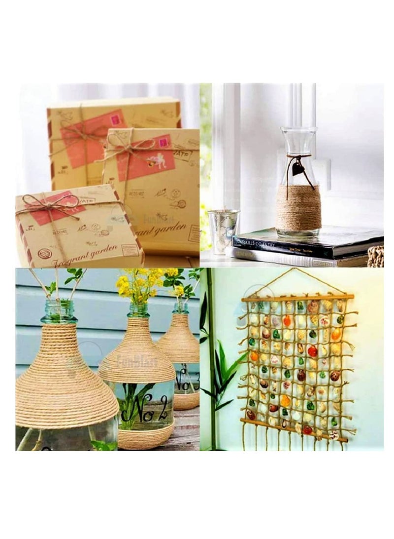 Natural Color Jute Thread Twisted Rope for DIY Art and Craft Projects and Decoration - Image 3