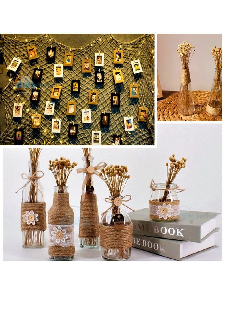Natural Color Jute Thread Twisted Rope for DIY Art and Craft Projects and Decoration - Image 4