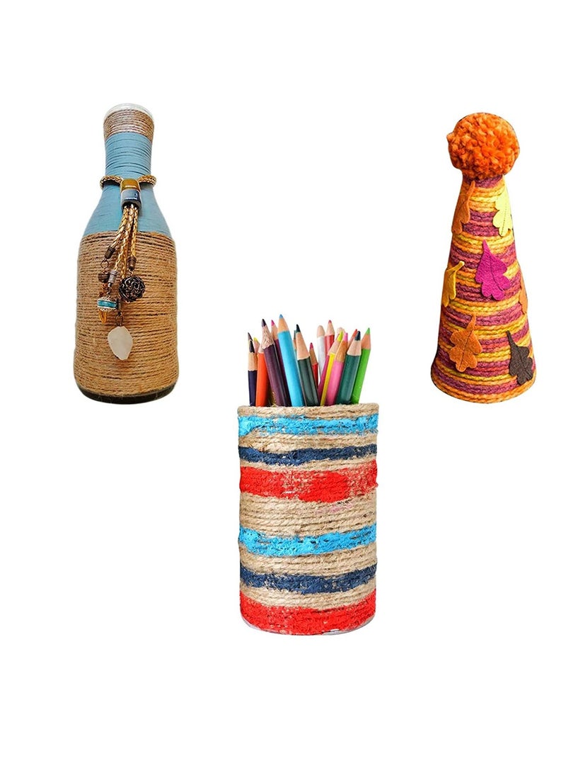 Natural Color Jute Thread Twisted Rope for DIY Art and Craft Projects and Decoration - Image 5