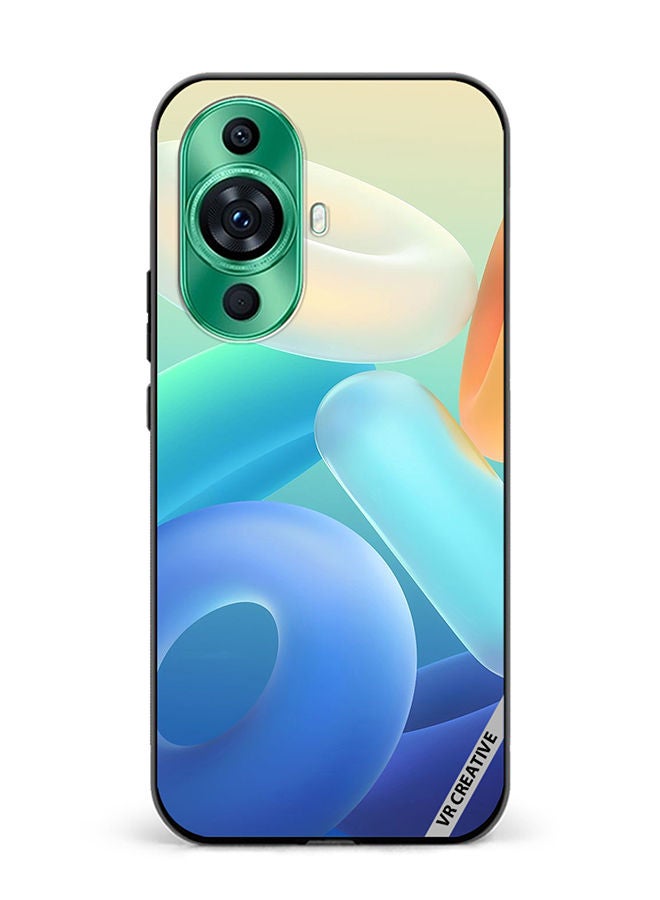 VR CREATIVE Protective Case Cover For Huawei nova 11 Pro Rings Design Multicolour - Image 1