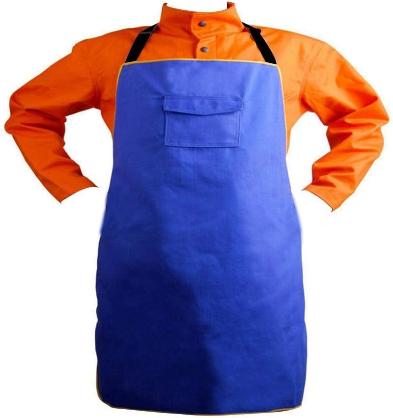 comfrt Welding Work Apron, Durable Flame Retardant Welding Apron Fire Resistant Safety Welder Protection Work Apron Suit for Workshop Studio Multifunctional Aprons Canvas - Image 2