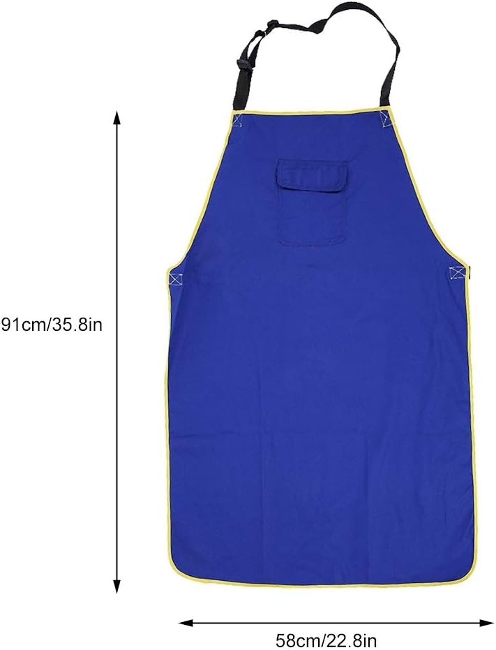 comfrt Welding Work Apron, Durable Flame Retardant Welding Apron Fire Resistant Safety Welder Protection Work Apron Suit for Workshop Studio Multifunctional Aprons Canvas - Image 4