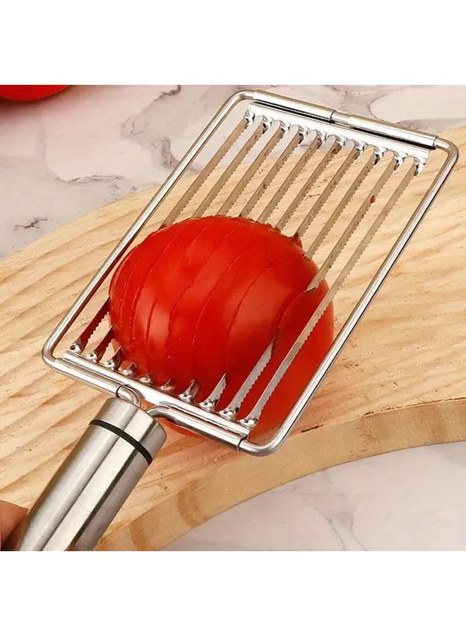 Stainless Steel Multifunctional Kitchen Slicer For Vegetables Fruits Tofu Ham - Image 1