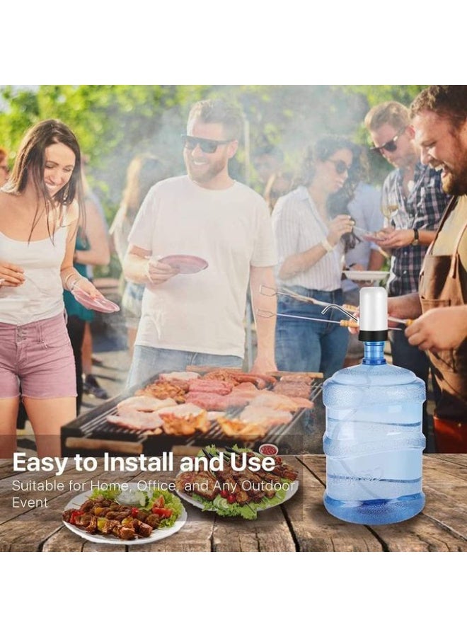 Electric Water Dispenser, Automatic Portable Water Dispenser, Drinking Water Pump for 5 Gallon Bottle Jug - White - Image 4