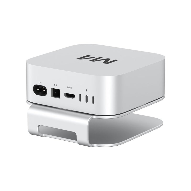 AKKYAJAURE Mac mini M4 Dock Stand, Aluminum Desktop Stand Mount for New Mac mini M4 and M4 Pro, Improved Cooling, Easy Power Button Access & Desk Organization â€“ Essential Mac mini M4 Accessories - Image 5