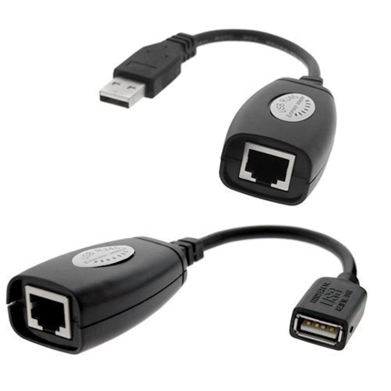 PremiumAV USB Over Ethernet Extender Adapter Kit – USB Male to RJ45 Female Extension for Long-Distance Connectivity (Up to 150FT) – Compatible with PC, Laptop, Printer, Camera - Image 5