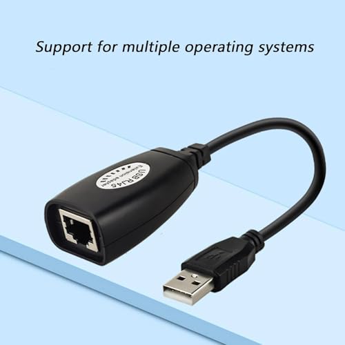 PremiumAV USB Over Ethernet Extender Adapter Kit – USB Male to RJ45 Female Extension for Long-Distance Connectivity (Up to 150FT) – Compatible with PC, Laptop, Printer, Camera - Image 3