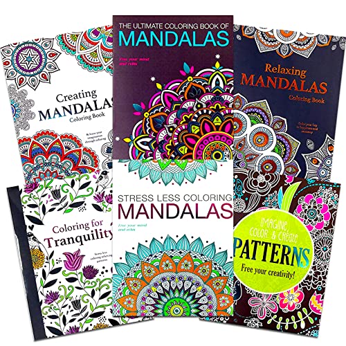 Crenstone Adult Coloring Books Super Set -- 10 Deluxe Coloring Books for Adults and Teens - Image 3