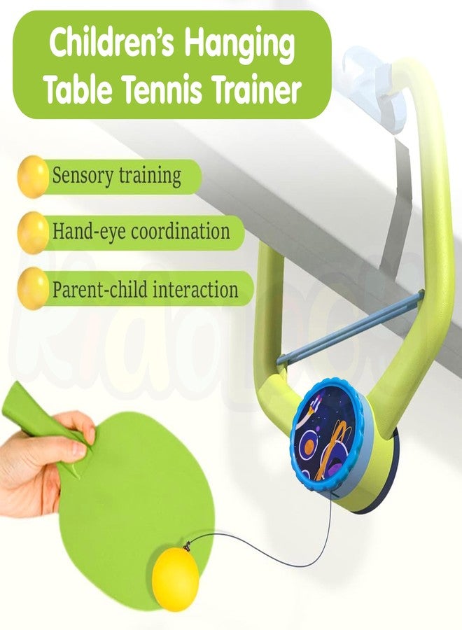 Kidology Door Hanging Table Tennis Trainer for Kids | Indoor Ping Pong Game Set with 2 Rackets and 6 Balls | Fun Sports Toy for Boys and Girls Ages 3+ | Safe Non-Toxic Indoor Play Activity - Image 5