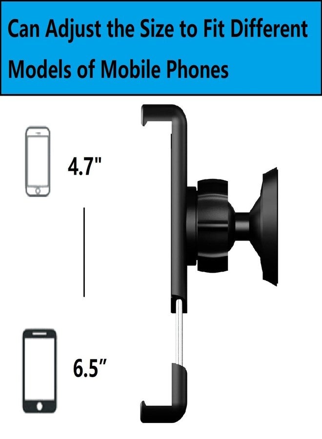 SACSTAR Magnetic Phone Holder for Gym - Strong Magnet 360 Adjustable Mount for Fitness Equipment - Gym Magnetic Phone Holder Compatible with 4.7-6.5" Smartphones Workout Accessories - Image 3