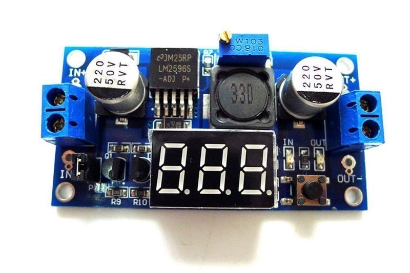 MANGO LM2596 Analog Control Buck Converter DCDC 432V to 12530V StepDown Regulator Module 24V 12V to 5V 3A Power Inverter Volt Stabilizer with Red LED Display **