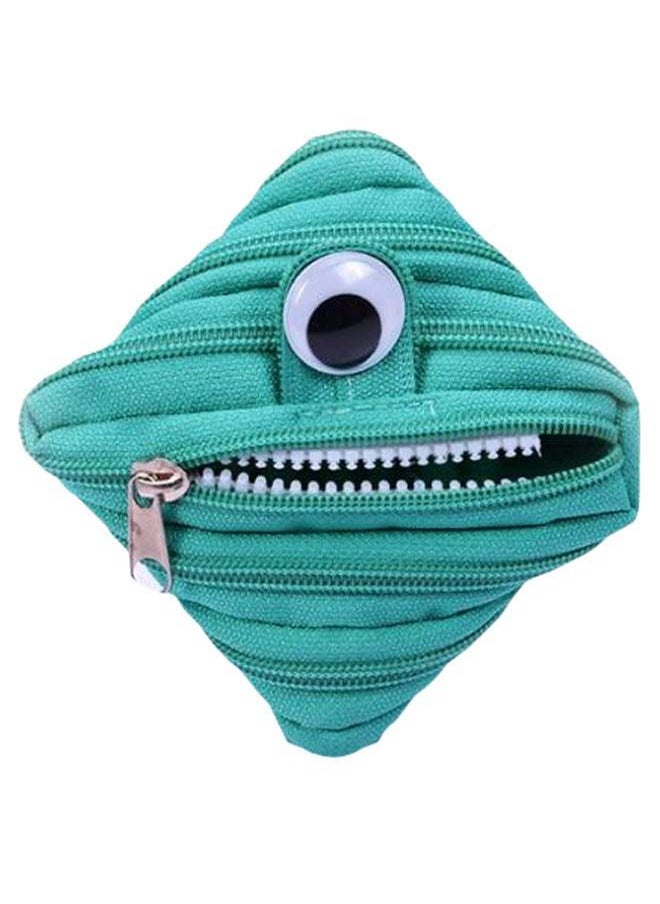 NIBEMINENT Cute Cartoon Pattern Coin Purses Green/White/Black  - Image 1