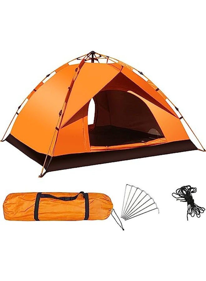 Generic Camping Tent 3-4 Persons, Pop Up Tent Portable Instant Tent Waterproof UV Protection Suitable for Outdoor Sports Travel Beach Picnic with Carrying Bag  - Image 1