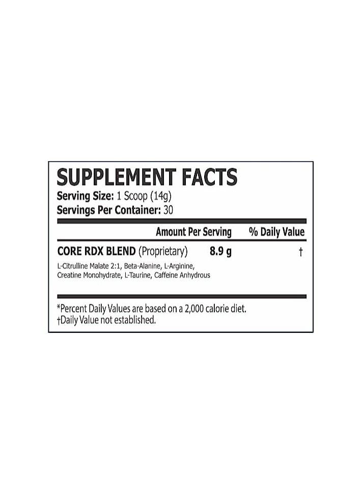Core Champs RDX Pre-Workout Lemon Lime 420grams - 30 servings - Image 4