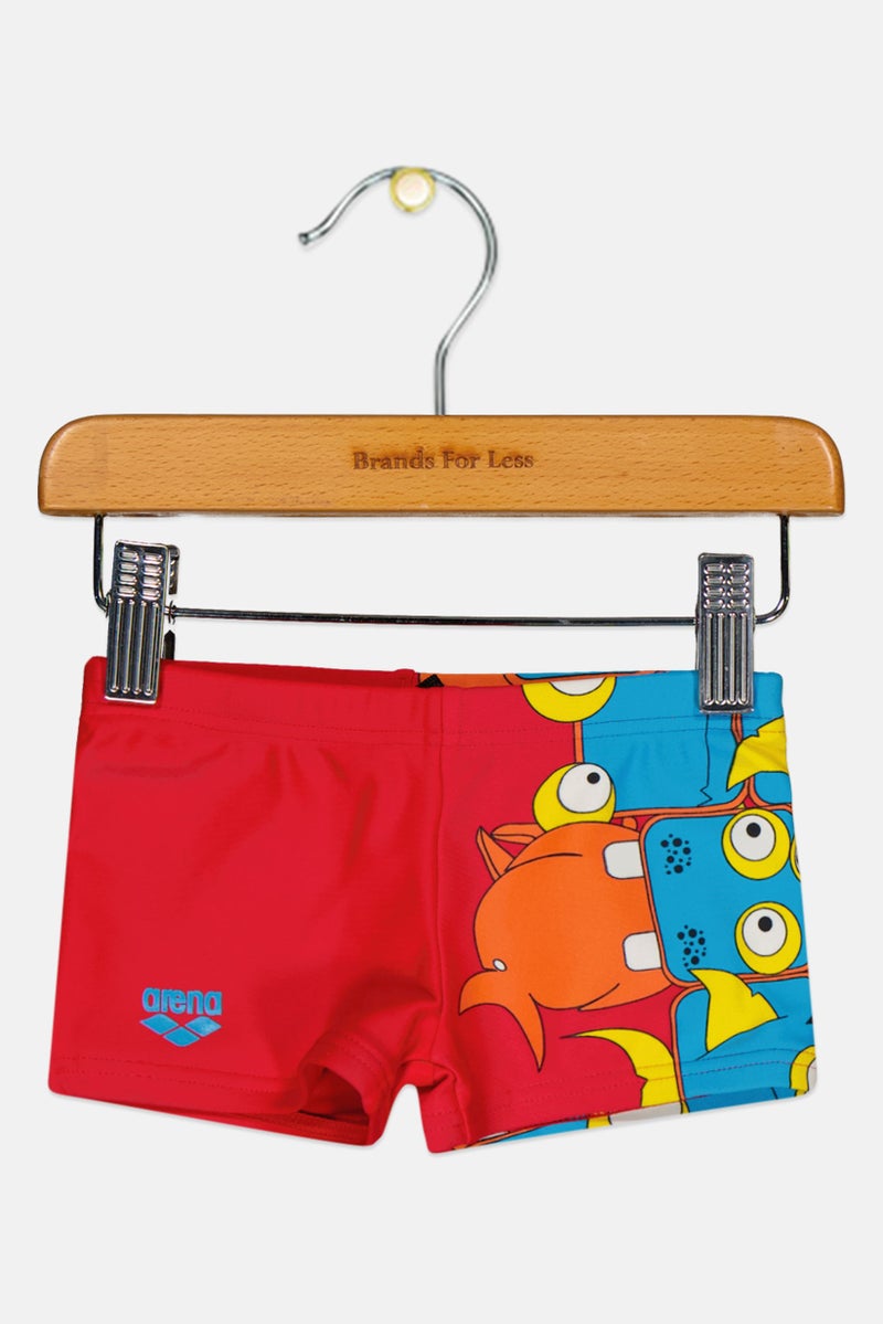 arena شورت سباحة للأولاد الصغار بطباعة جرافيك، متعدد الألوان - Image 1
