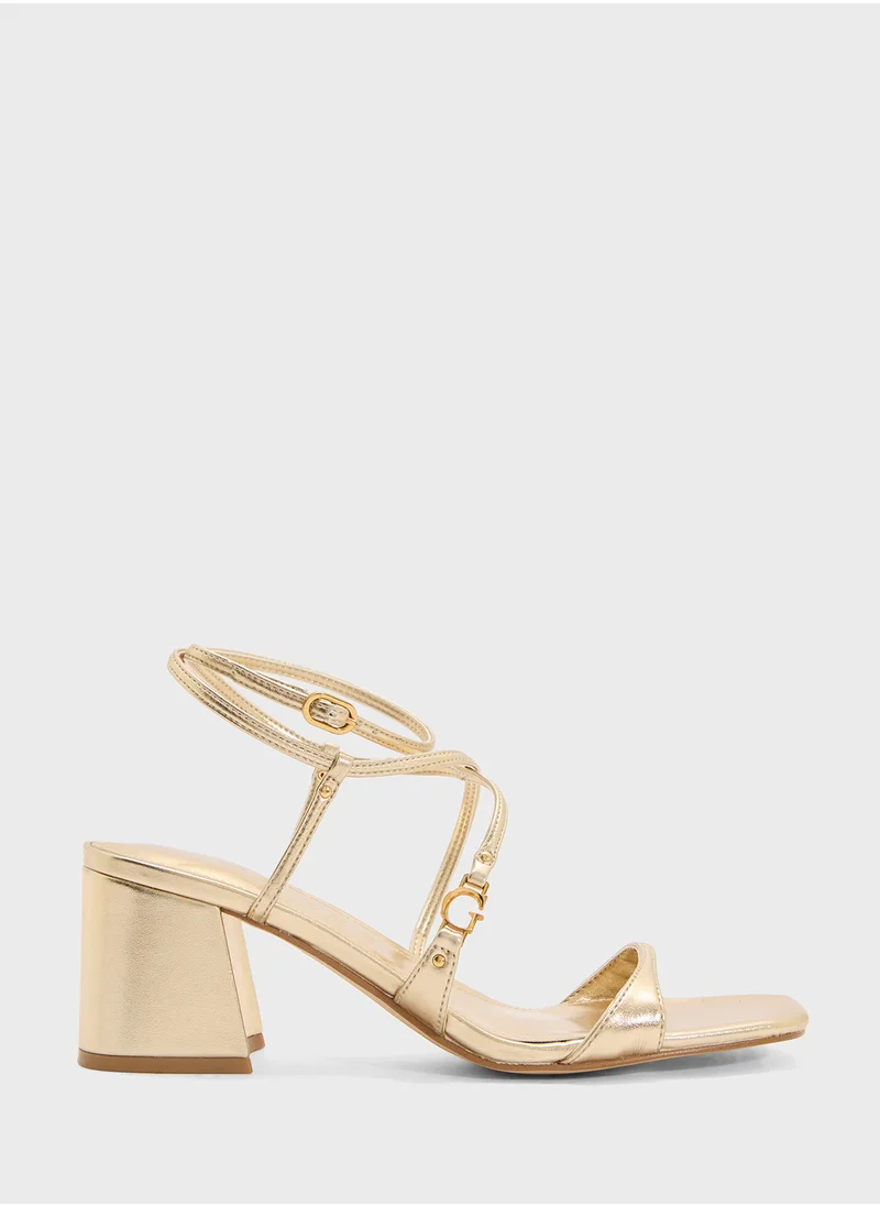 GUESS Ankle Strap High Heel Sandals