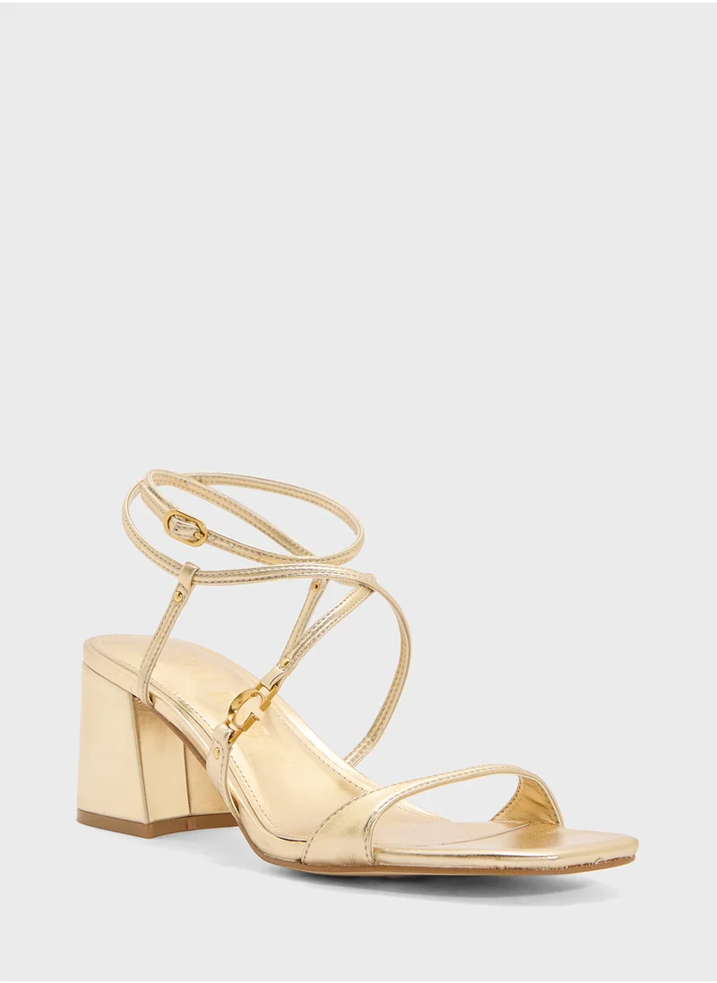 GUESS Ankle Strap High Heel Sandals