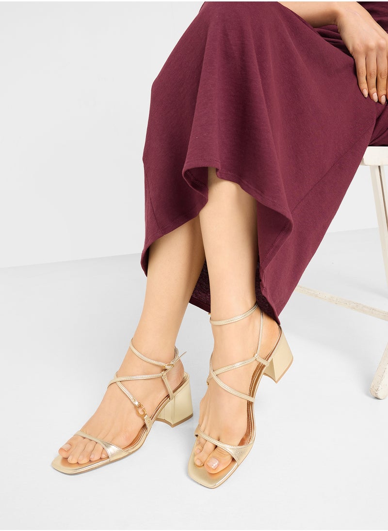 GUESS - Ankle Strap High Heel Sandals - Image 1