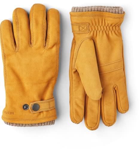 Hestra Mens Bergvik Nubuck Leather Insulated Gloves for Cold Weather Tan 10 - Image 1