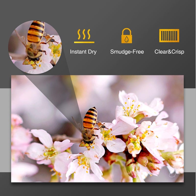 A-SUB Premium Photo Paper High Glossy 8.5x11 Inch 66lb for Inkjet Printers 50 Sheets,Single Sided - Image 3