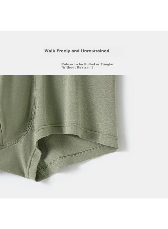 Youngyell Men's Underwear Men's Plus Size Modal 10a Antibacterial Pure Cotton Crotch Summer Thin Four-corner Shorts 3-pack Gift Box - Image 5