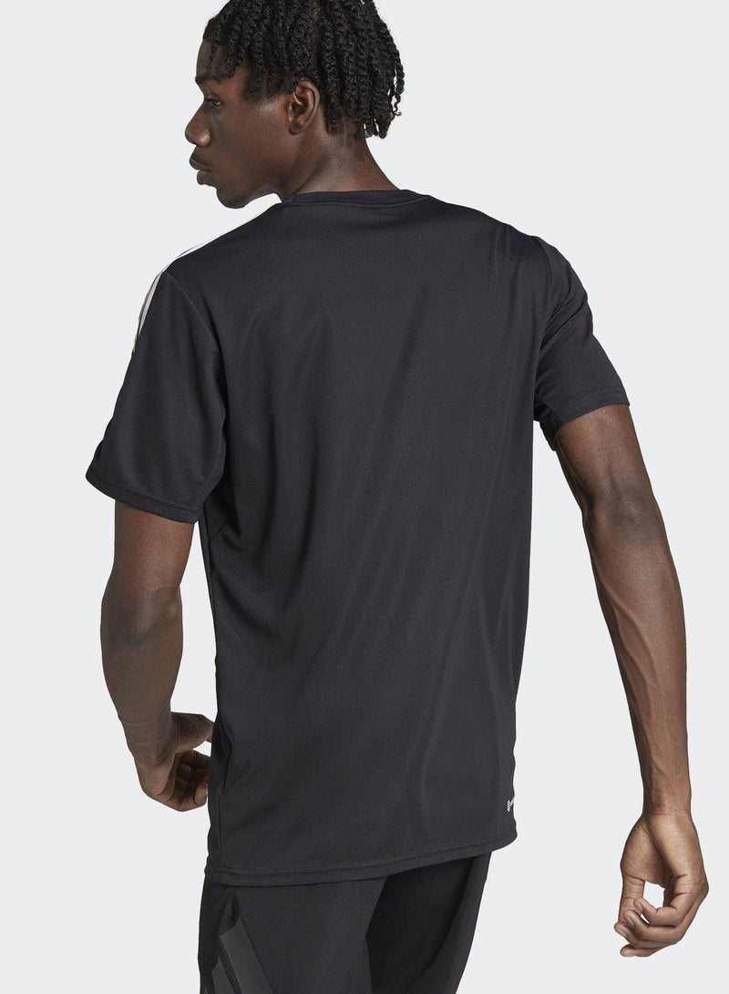 Adidas train essentials base 3-stripes training men t-shirt - Image 2