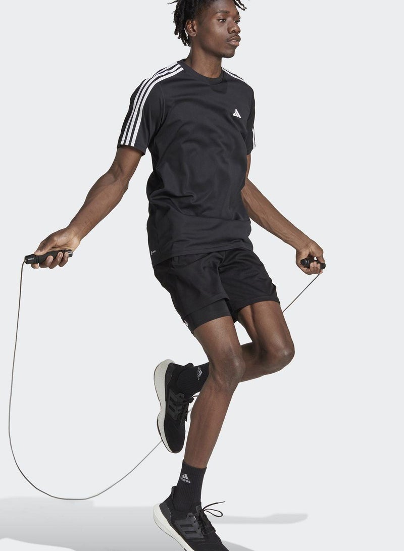 Adidas train essentials base 3-stripes training men t-shirt - Image 5