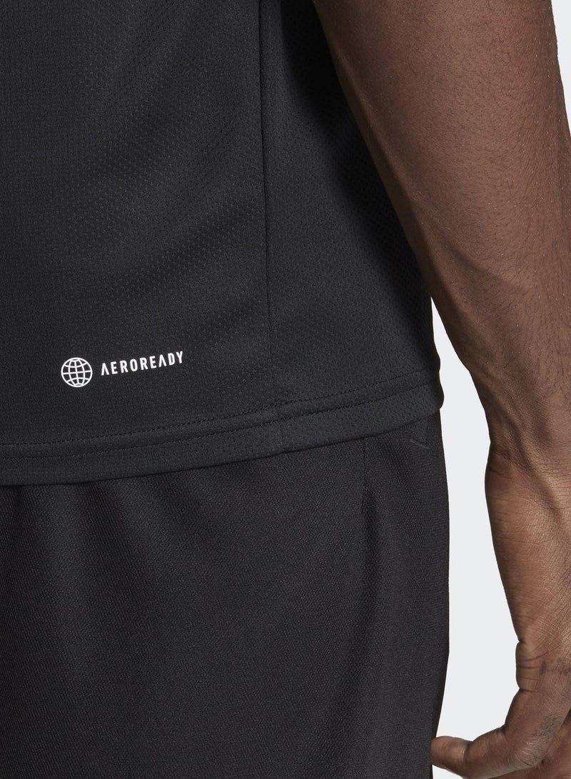 Adidas train essentials base 3-stripes training men t-shirt - Image 4