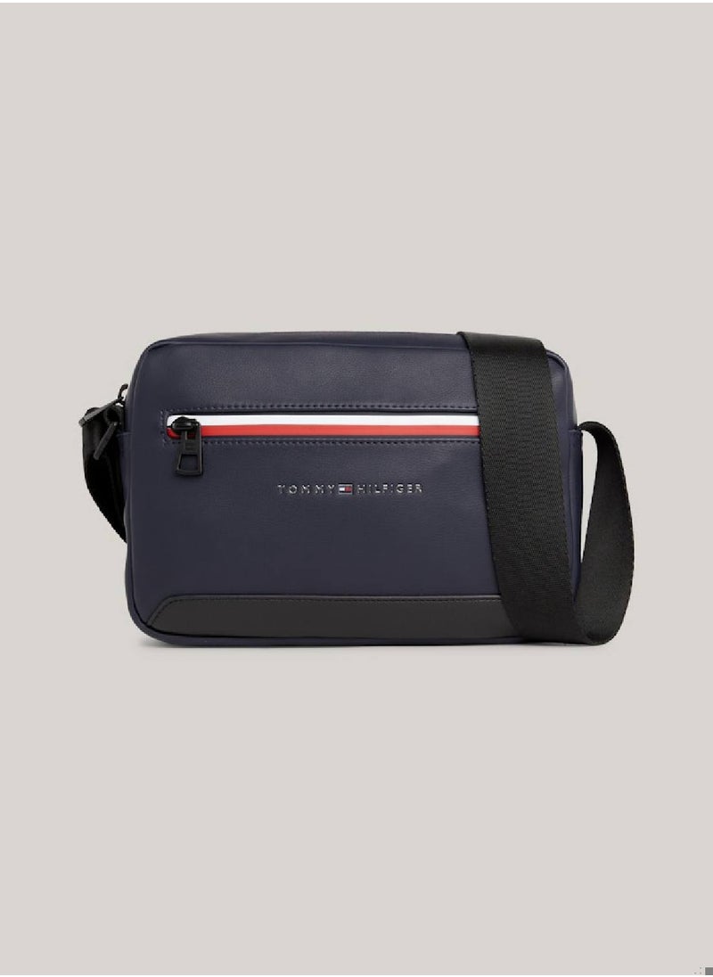 TOMMY HILFIGER - Men's Essential Reporter Bag - faux leather, Blue - Image 1