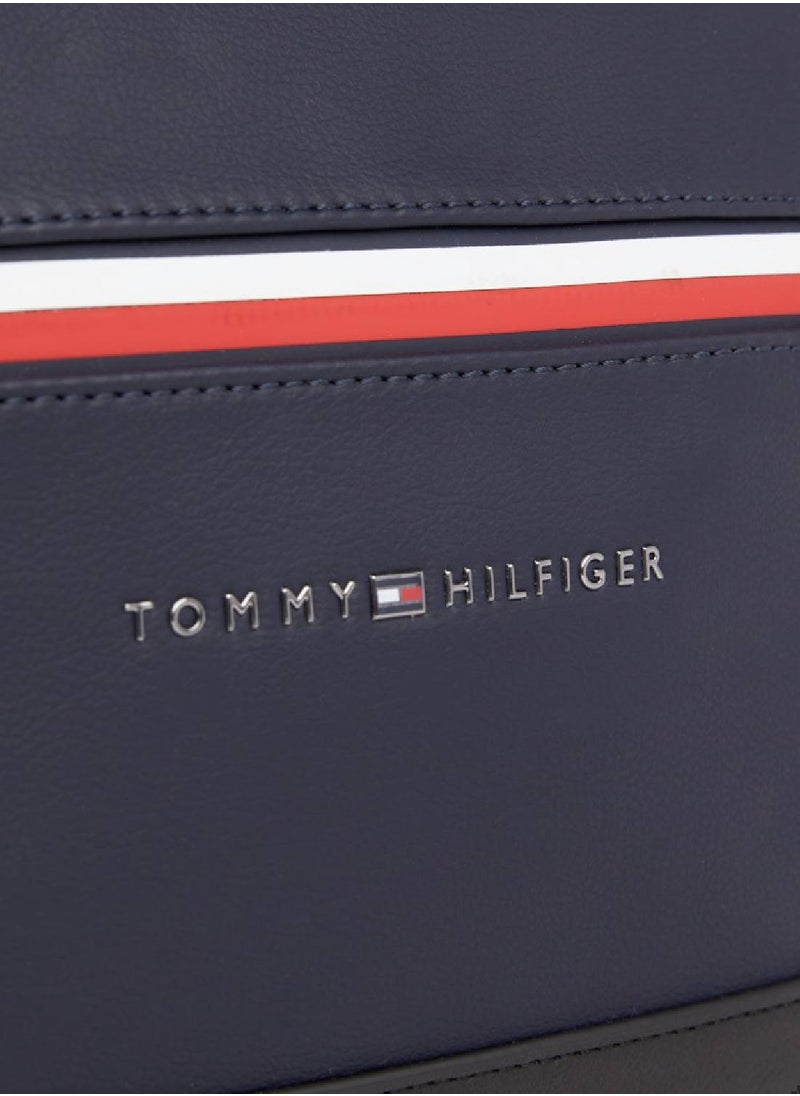 TOMMY HILFIGER - Men's Essential Reporter Bag - faux leather, Blue - Image 1