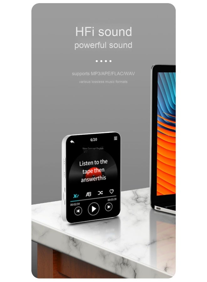 Portable MP3 Player - Student Edition Touch Screen Bluetooth MP4 Music Player - Image 3