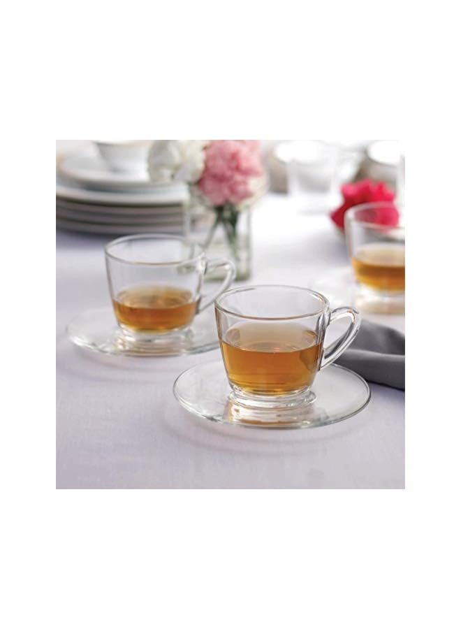 S-TOP Kenya Cup, Set Of 6, Clear, 245 Ml, P01641, Espresso Cup, Tea & Coffee Cup, Cappuccino Cup, Latte Glass - Image 3
