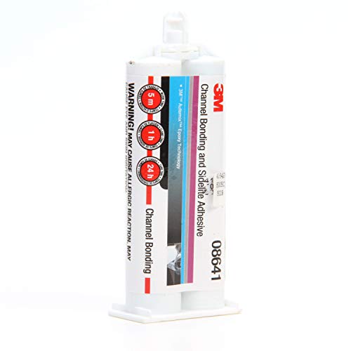 3M Channel Bonding and Sidelite Adhesive, 08641, 47.3 mL Cartridge, Expoxy, Rapid Curing - Image 2
