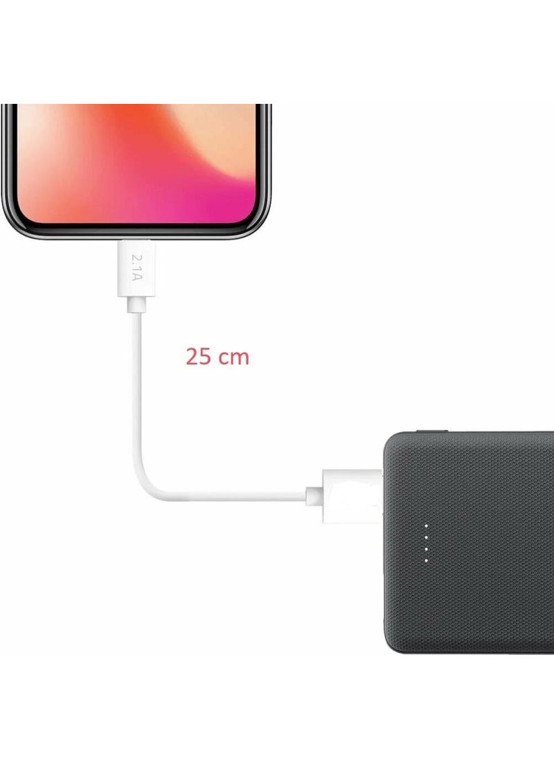 Hiqonic Samsung Compatible Type-C USB Powerbank Fast Charging and Data Cable 2.1A 25CM Charging  - Image 2
