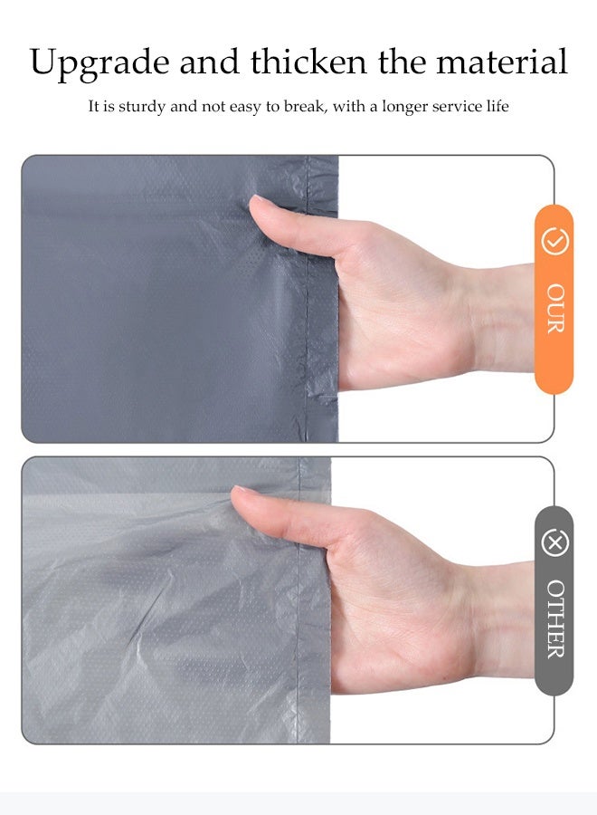 DUNISO 20 Pcs Extra Large Capacity Plastic Packing Bag，Moving packing bag，Thickened Comforter Quilt Storage Bag，Good Quality, Waterproof and Durable，for Moving Collection Carrying, Blanket and Clothes，65*100cm，Grey - Image 5