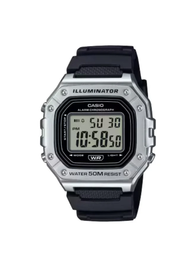 CASIO Men's Resin Digital Watch W-218HM-7AVDF - 43.2 mm