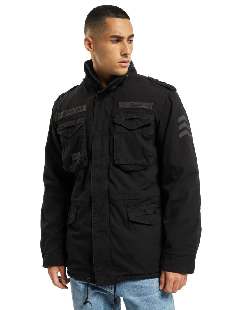 Brandit Mens M65 Classic Field Jacket Black Premium Medium