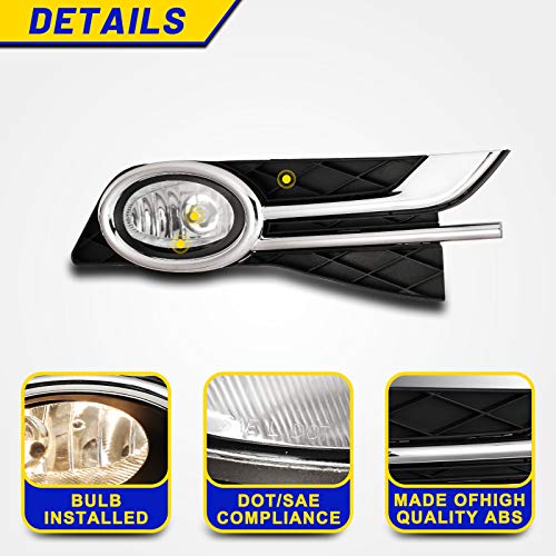 AUTOFREE Driving Fog Lights for Honda Odyssey 2014-2017 with H11 12V 55W Bulbs Fog Lamps Assembly Included Wiring Kits & Switch-1 Pair (Clear Lens) - Image 4