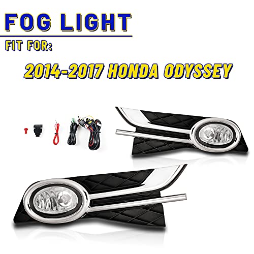 AUTOFREE Driving Fog Lights for Honda Odyssey 2014-2017 with H11 12V 55W Bulbs Fog Lamps Assembly Included Wiring Kits & Switch-1 Pair (Clear Lens) - Image 2