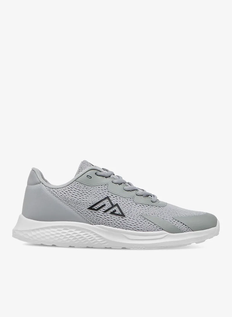 Textured Sports Shoes with Lace-Up Closure