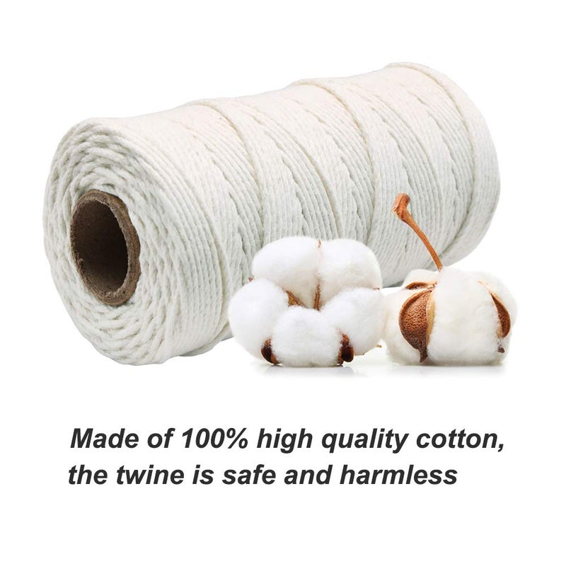 Tenn Well Cotton Butchers Twine, 328 Feet 1.5mm Food Safe Cooking Twine Kitchen String for Cooking, Tying, Trussing, Roasting - Image 3