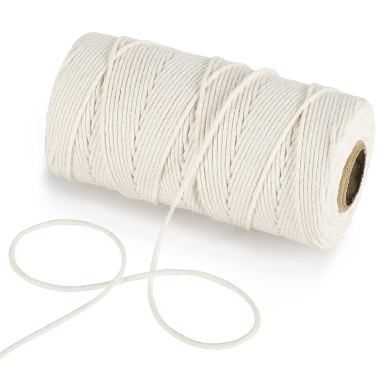 Tenn Well Cotton Butchers Twine, 328 Feet 1.5mm Food Safe Cooking Twine Kitchen String for Cooking, Tying, Trussing, Roasting - Image 1